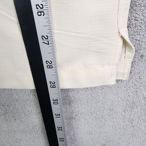 Mens Beige Trader Bay Hawaiian Shirt Button Up Short Sleeve Rayon Blend Size L - Picture 8 of 9